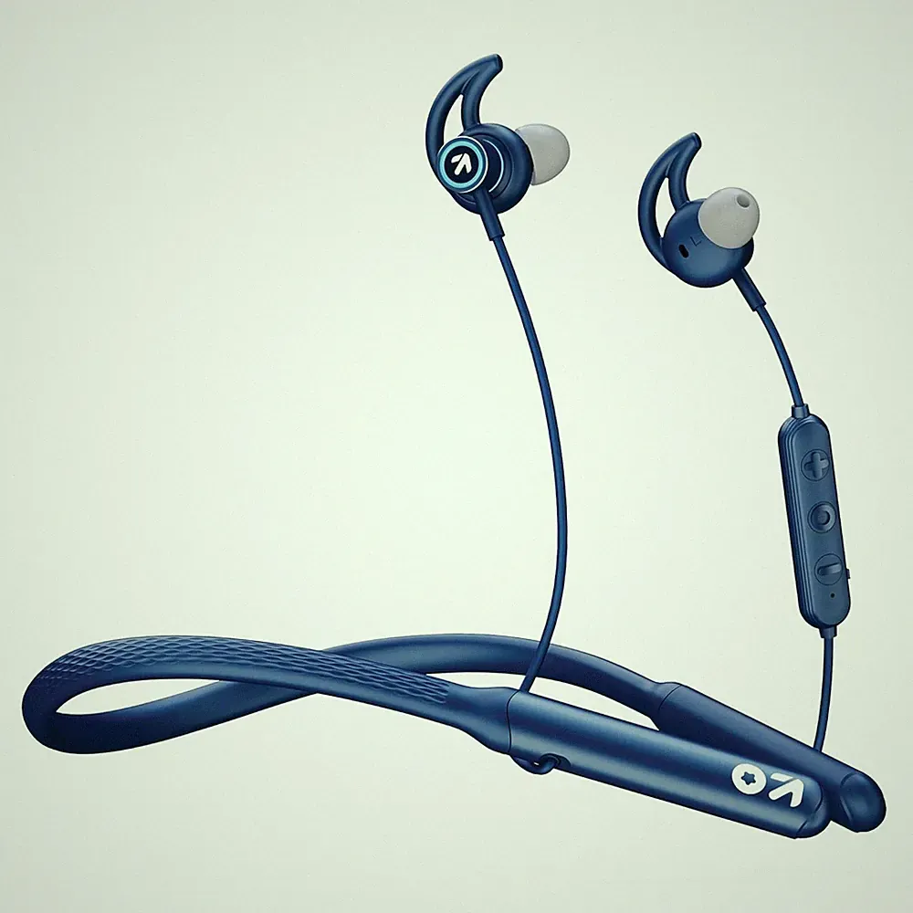 Boult GOBOULT (ehemals Curve Max Bluetooth Kopfhörer mit 100H Spielzeit Blau