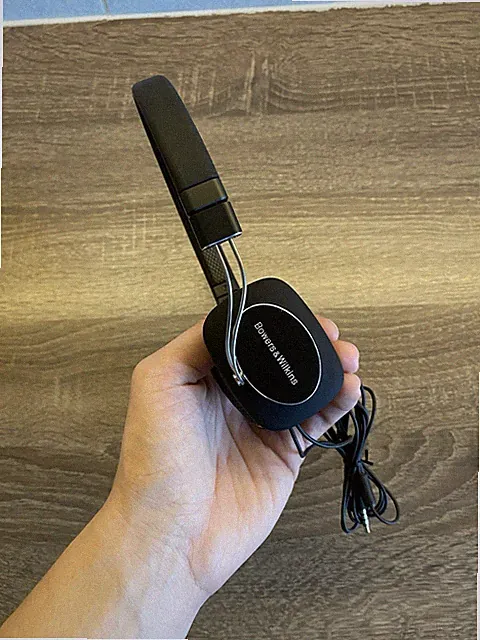 Bowers & Wilkins P3 Headband Headphones Black/Grey On-Ear Foldable