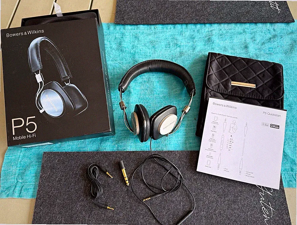 Bowers & Wilkins P5 Kopfhörer 3,5mm Klinke, Kabel, 1. Gen. Anrufsteuerung