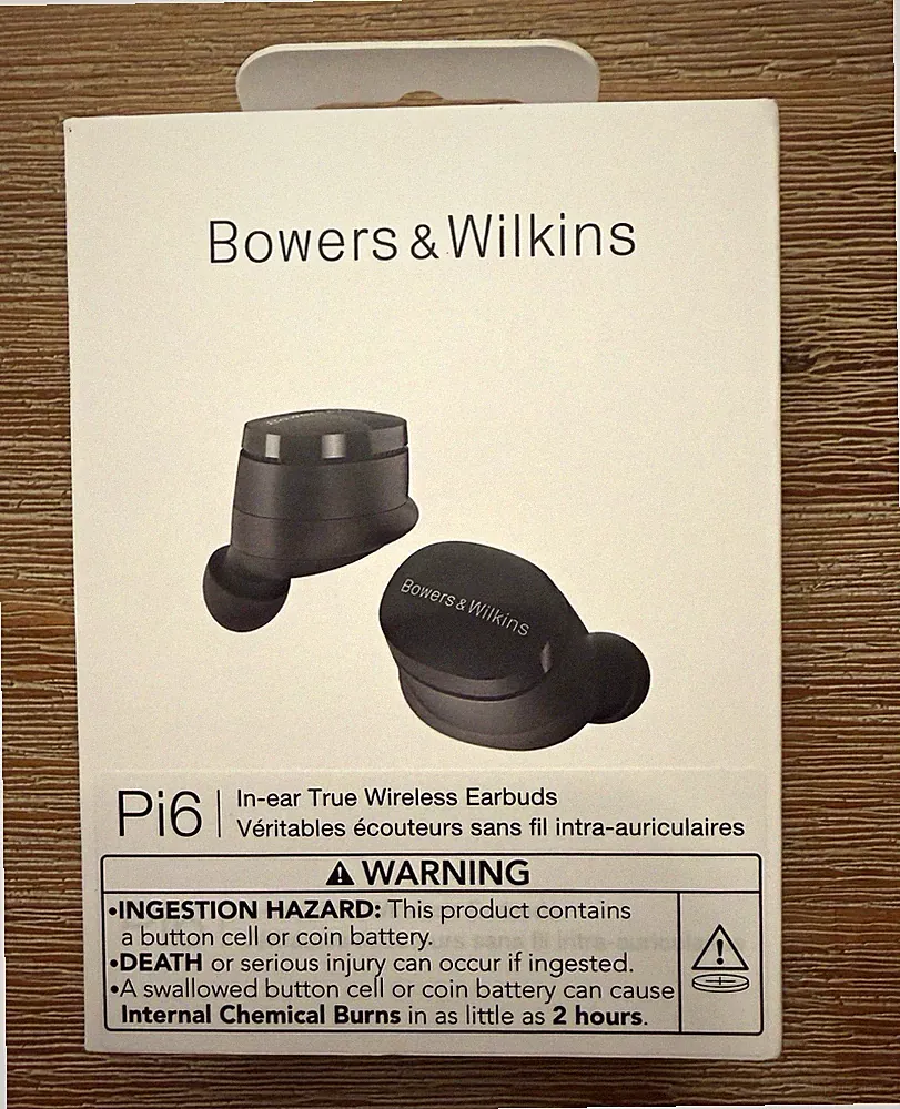 Bowers & Wilkins Pi6 In-Ear True Wireless Bluetooth Ohrhörer Schwarz