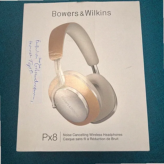Bowers & Wilkins Px8 Tan ANC Kopfhörer starke Gebrauchsspuren