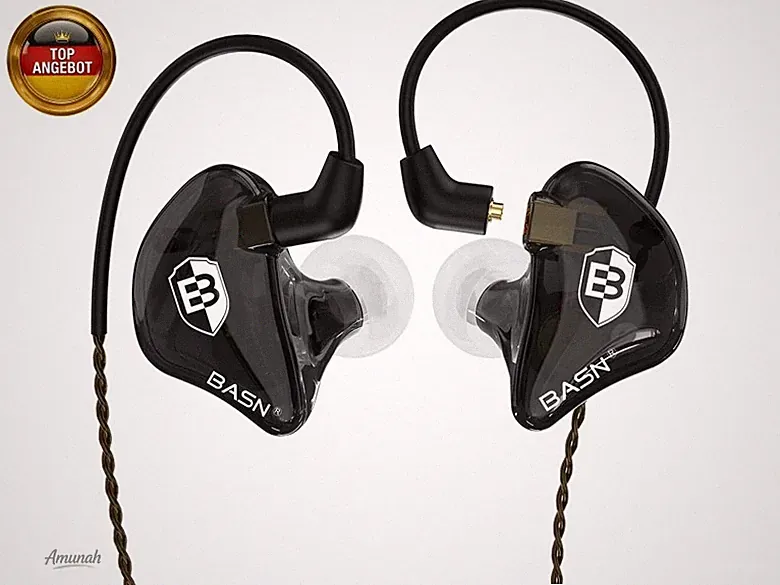 Bsinger In-Ear-Monitore Geräuschisolierende Kopfhörer, Dual-dynamische Treiber H