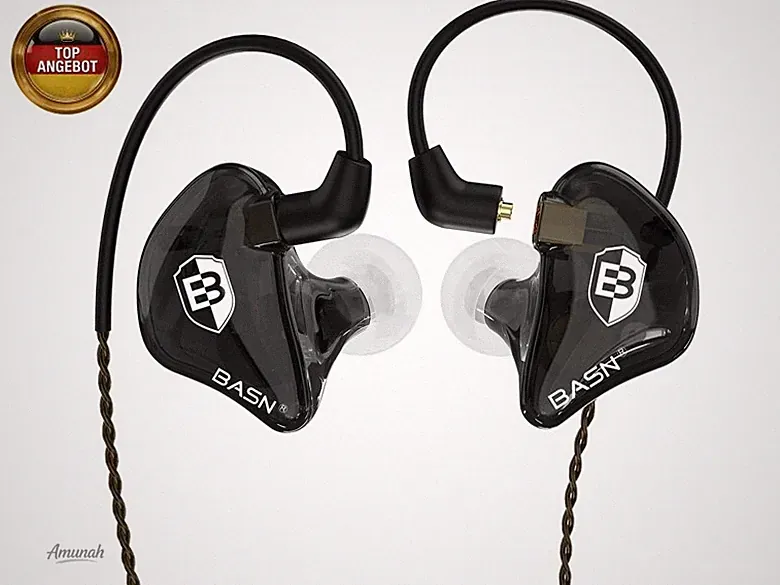 Bsinger In-Ear-Monitore Geräuschisolierende Kopfhörer, Dual-dynamische Treiber H