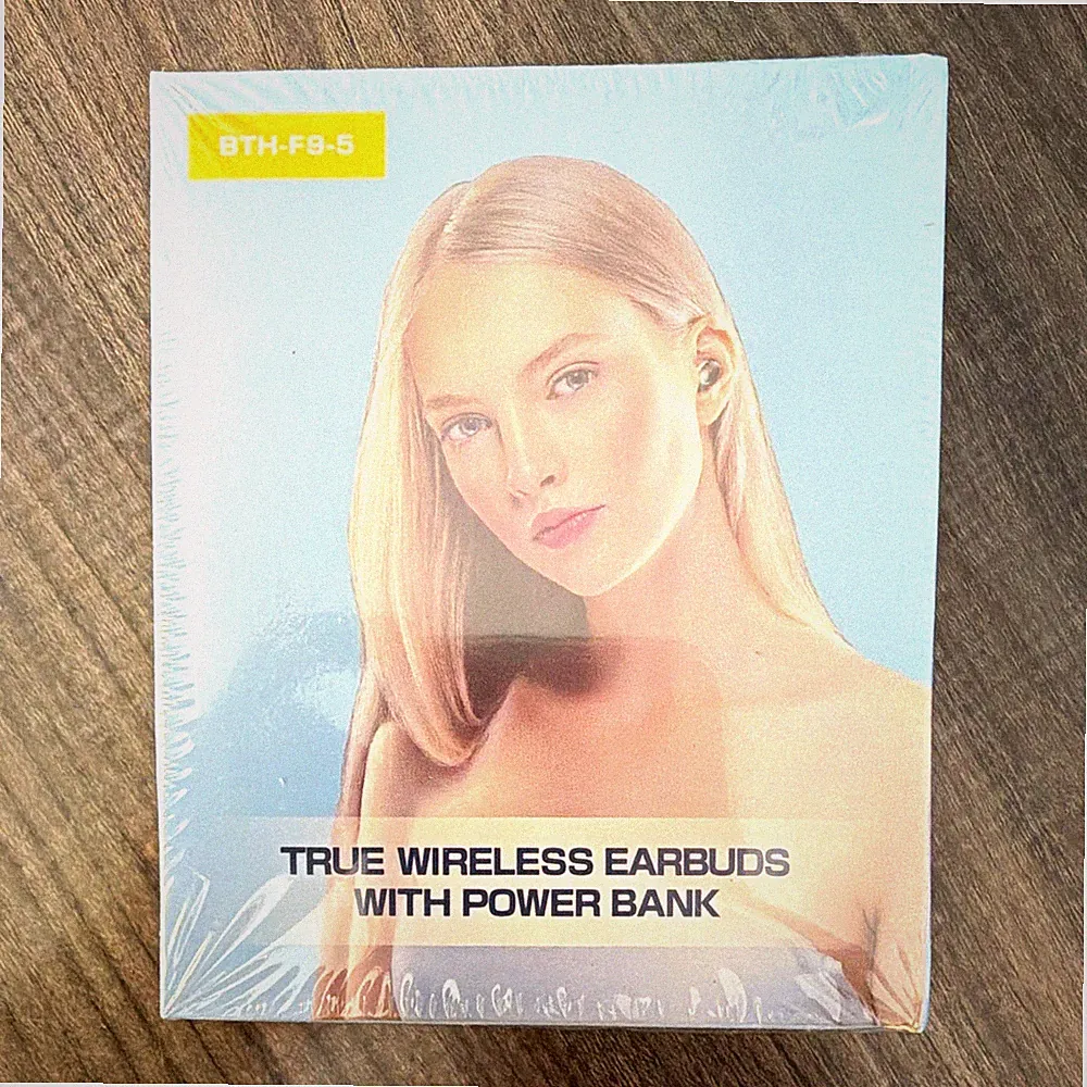 BTH-F9-5 True Wireless Bluetooth In-Ear-Kopfhörer Powerbank Ladecase Schwarz