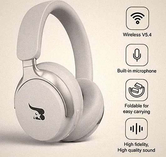 BUFF THUNDERA Wireless Noise Cancelling Kopfhörer-Weiß