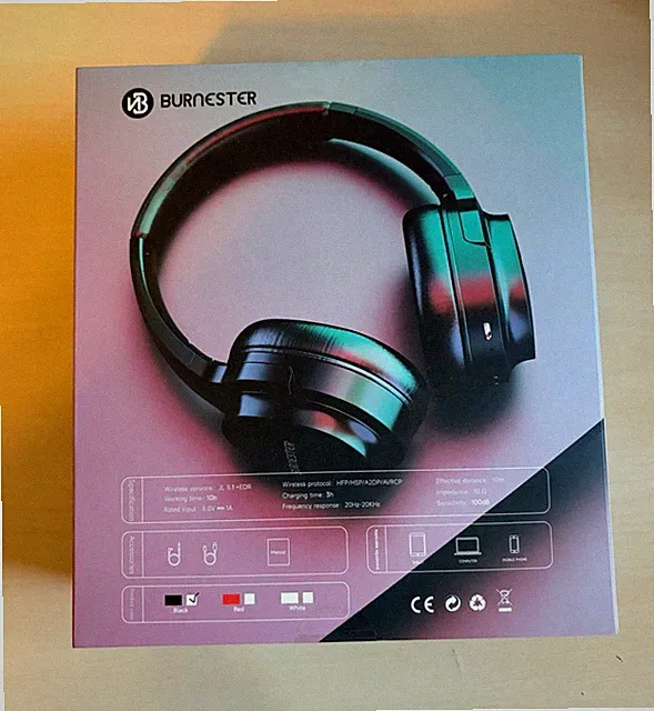 BURNESTER TM-063 On-Ear Bluetooth Kopfhörer faltbar mit Anruffunktion schwarz