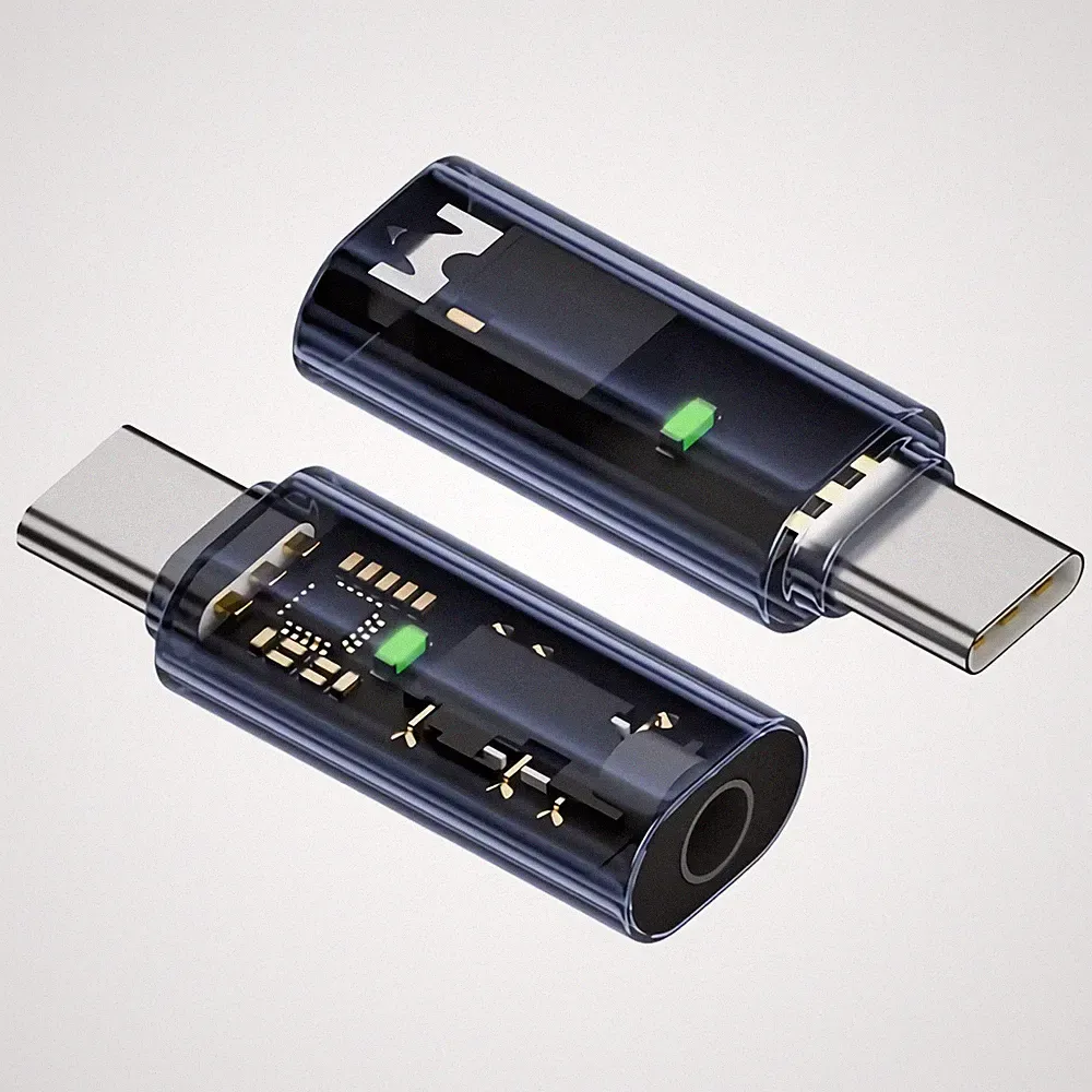 C68 USB-C auf 3,5mm Klinke Audio Adapter Kabel Kopfhörer Mikrofon Lautsprecher