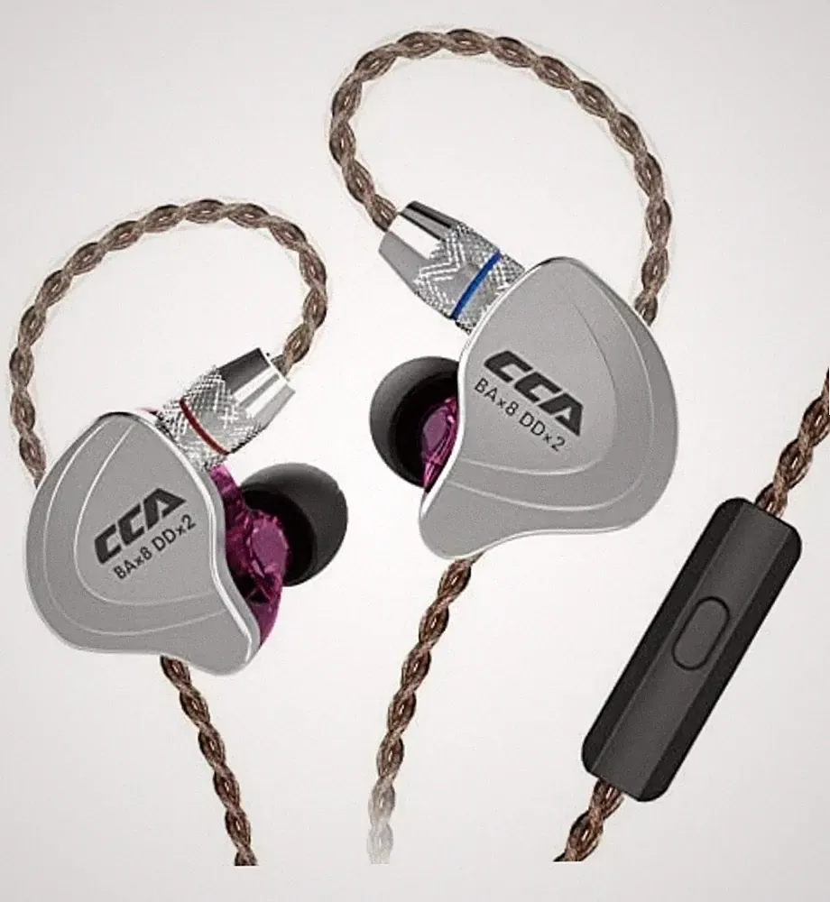 CCA C10 Hybrid-Treiber-In-Ear-Kopfhörer Sport-Headset HiFi-Stereo-Kopfhörer