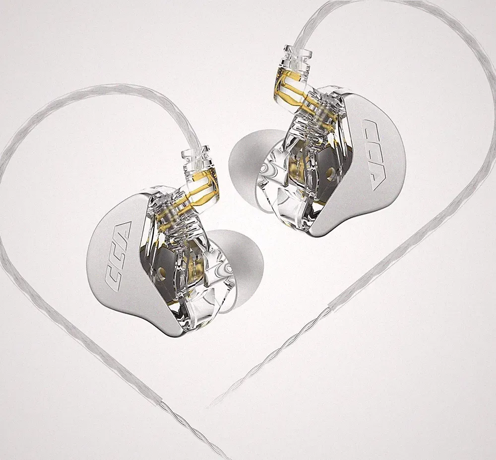 CCA CRA In-Ear-Kopfhörer, ultradünne Membrane, dynamischer Treiber, IEM, klarer
