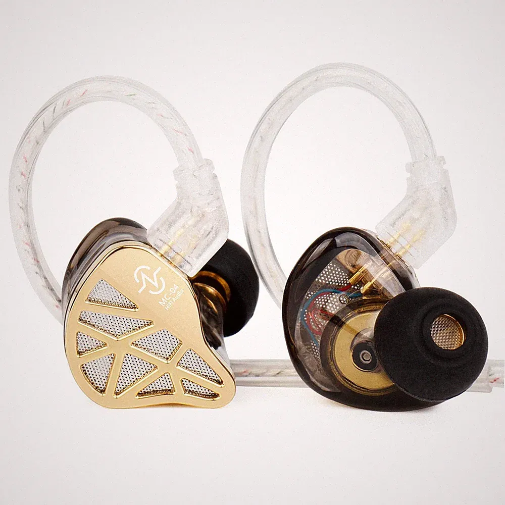CCZ MC04 InEarMonitor, In Ear Kopfhörer mit Kabel 3,5mmStecker Verhedderungsf...