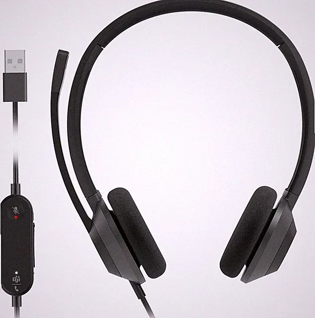 Cisco Headset 322Q USB, kabelgebundene Dual On-Ear Kopfhörer, Microsoft Teams Controller