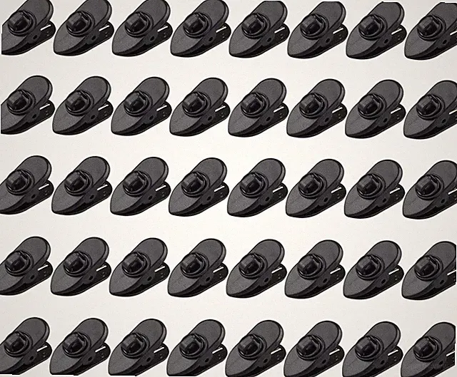 Clips für Kopfhörerkabel, 360 Grad drehbar, Schwarz, 40 Stück