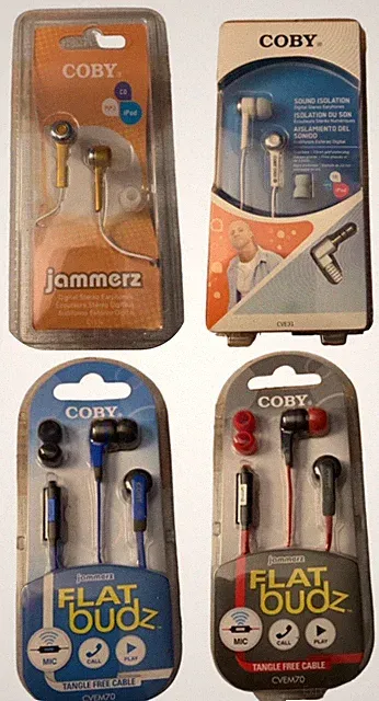 Coby Jammerz - verschiedene Stile Ohrhörer - Ohrhörer - Kopfhörer - 3,5 mm Klinke