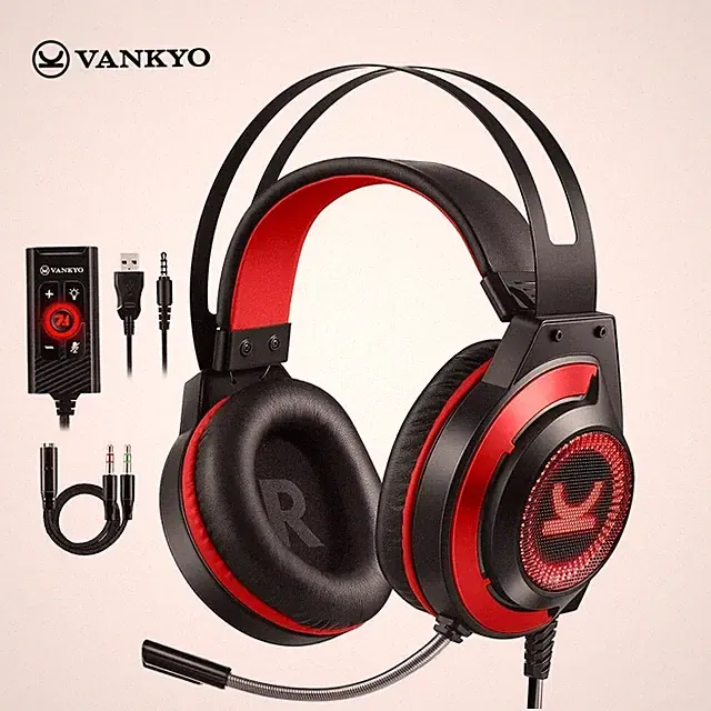 Commander CM7000 Rot Wireless Sensory Bass & Personal Sound Gaming Kopfhörer