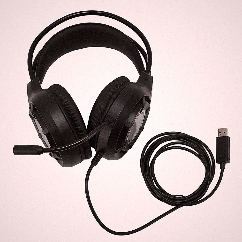Computer-Kopfhörer ABS-kabelgebundenes USB-Gaming-Headset Für Laptop