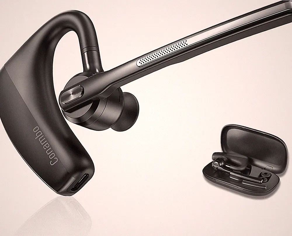 Conambo Bluetooth Headset MO-K10C1 V5.2 mit CVC8.0 Geräuschunterdrückung, 18h