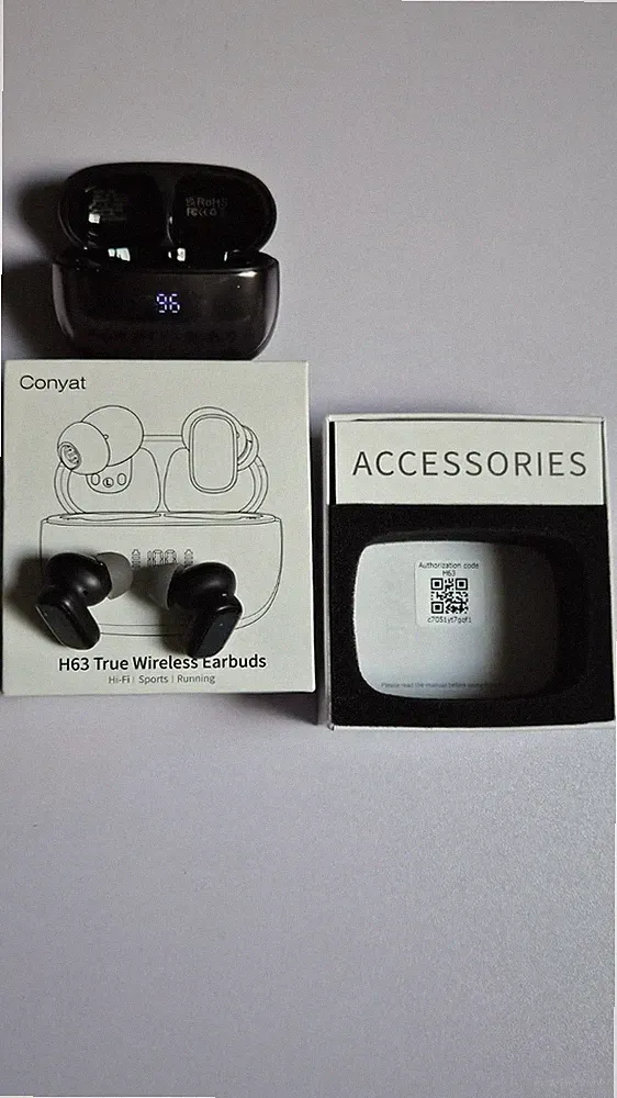 Conyat H63 AI Translator True Wireless Earbuds Bluetooth 5.4 mit LED-Ladecase
