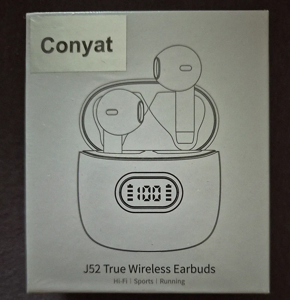 Conyat J52 True Wireless In-Ear-Kopfhörer Bluetooth kabellos Schwarz Sport