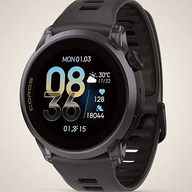 COROS PACE 4 Running Smartwatch Black Crystal AMOLED Route Navigation Musik