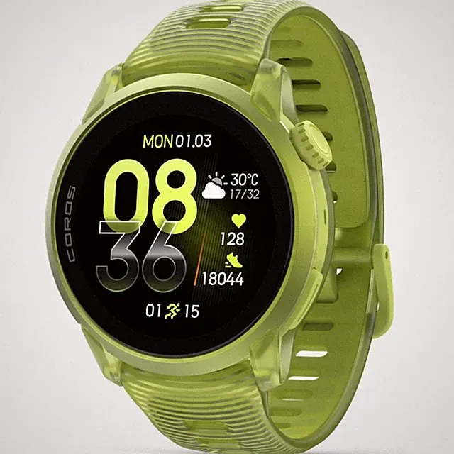 COROS PACE 4 Running Smartwatch Neon Gelb AMOLED Routen Navigation Musik