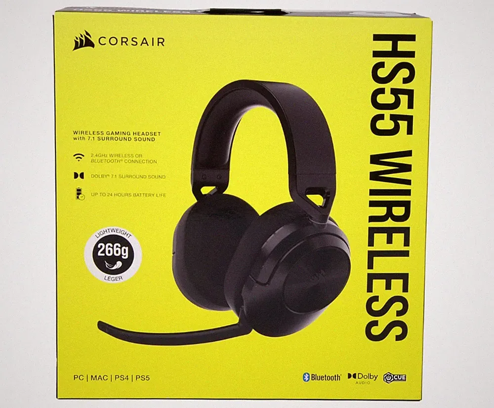 Corsair HS55 Wireless Gaming Headset Kopfhörer 7.1-Surround NEU