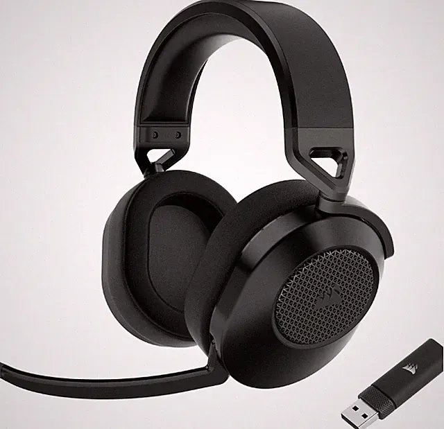 Corsair HS65 Wireless Gaming Headset Bluetooth Dolby 7.1-Surround-Sound - Carbon