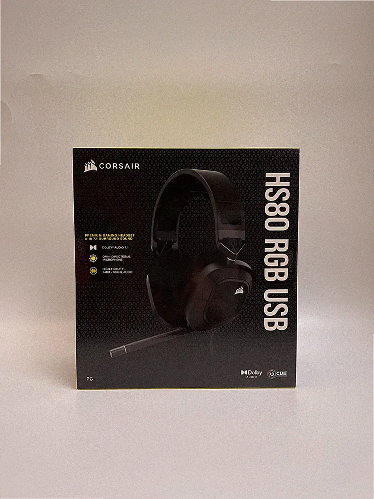 CORSAIR HS80 RGB, Over-ear Gaming Headset Dolby 7.1 Schwarz NEU OVP