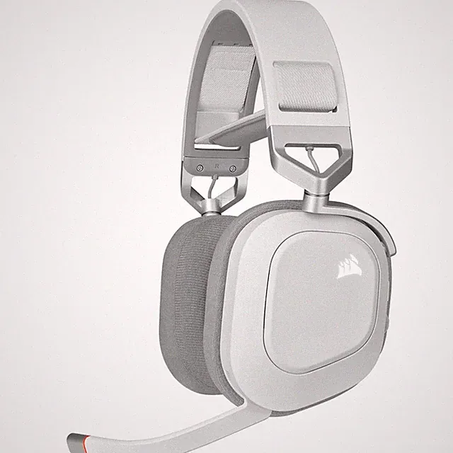 Corsair HS80 RGB Wireless Gaming Headset Weiß Dolby Atmos PC Mac PS5 PS4 iCUE