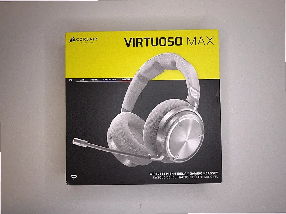Corsair Virtuoso MAX Wireless Gaming-Headset mit Bluetooth – Bügel gebrochen