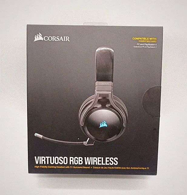 CORSAIR VIRTUOSO RGB WIRELESS High-Fidelity Gaming Headset - 7.1 Surround Sound