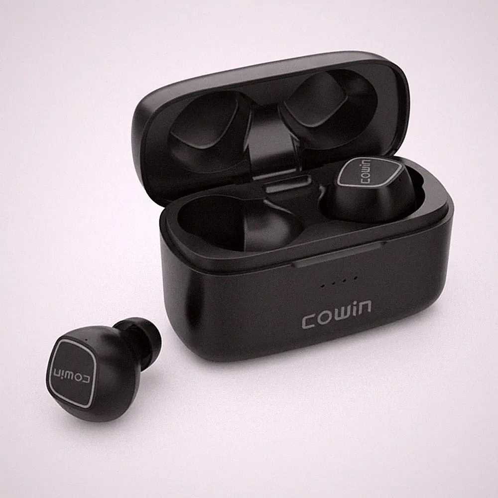 COWIN KY02 True Wireless Earbuds Bluetooth In-Ear Kopfhörer mit Ladecase Schwarz