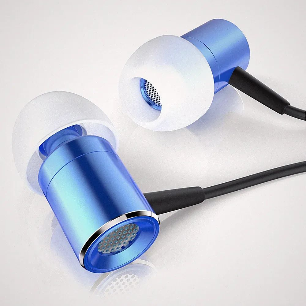 CSL Glare Blue In-Ear Ohrhörer | Stereo Headphone / Kopfhörer mit EP Power Bass