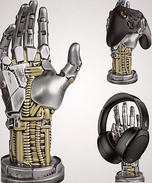 Cyberpunk Kopfhörerständer Gaming Headset Halterung Harz Metalloptik