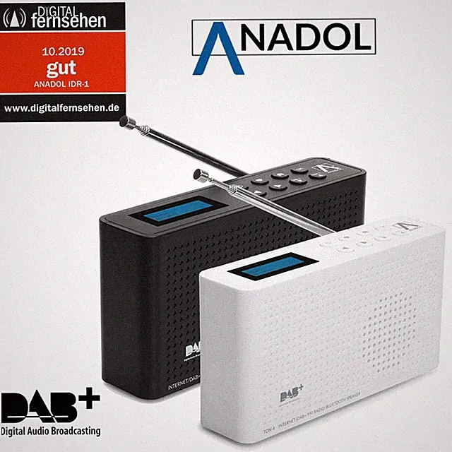 DAB Plus digital Radio Anadol IDR-1 DAB+ UKW FM Internet Bluetooth Lautsprecher