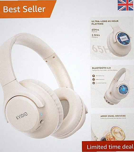 Deep Bass Bluetooth Kopfhörer, Over Ear Design, 65h Akkulaufzeit