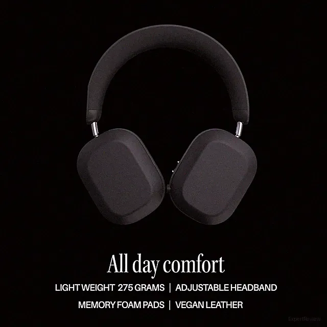 Defunc Mondo Over-Ear | Kabellose Kopfhörer | 45h Spielzeit | Mikrofone | Schwar