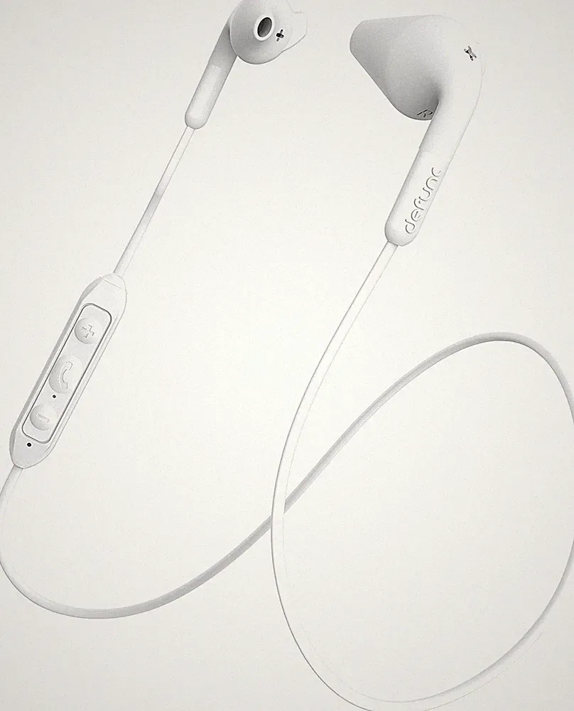 Defunc Plus Hybrid In Ear Bluetooth Kopfhörer Headset White für iOS Android Neu