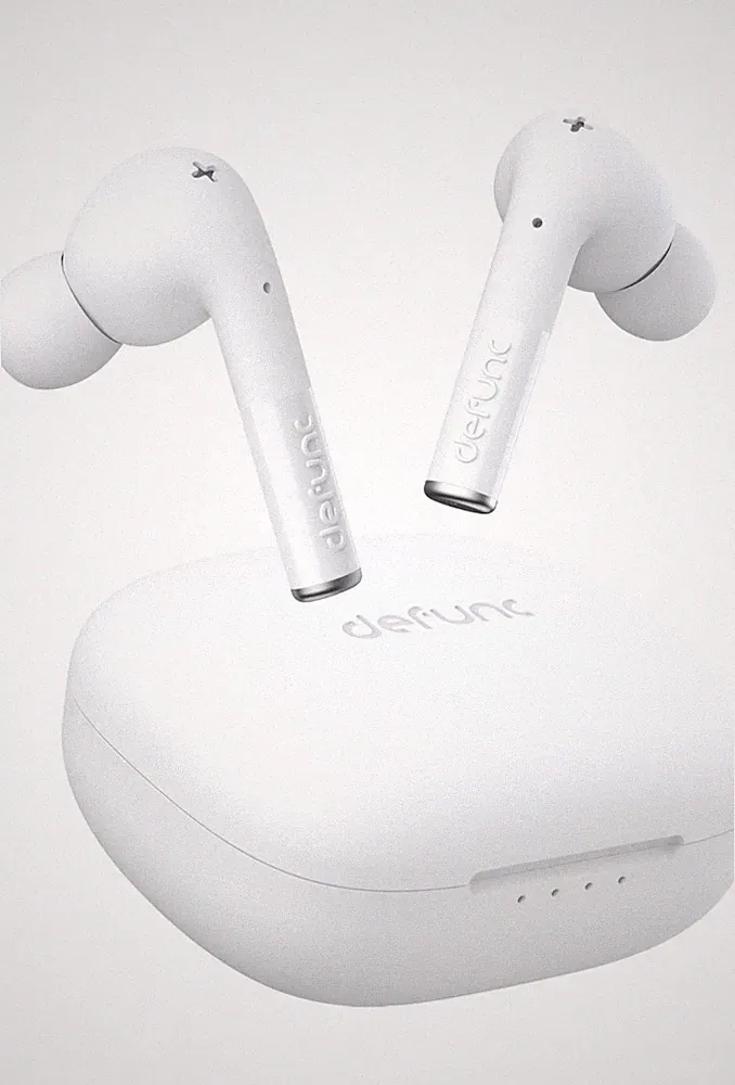 defunc True Gaming In-Ear Kopfhörer 360° Surround Sound Touch-Steuerung weiß