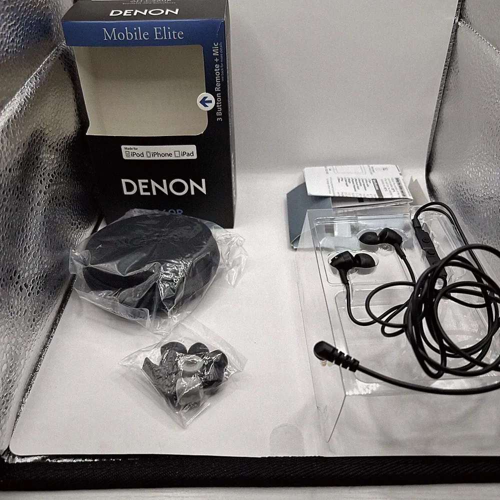 Denon AH-C560R In-Ear Kopfhörer Für iPhone iPad iPod Siehe Fotos Top