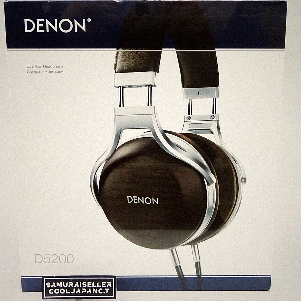 DENON AH-D5200 Zebraholz Over-Ear Premium Kopfhörer aus JAPAN NEU