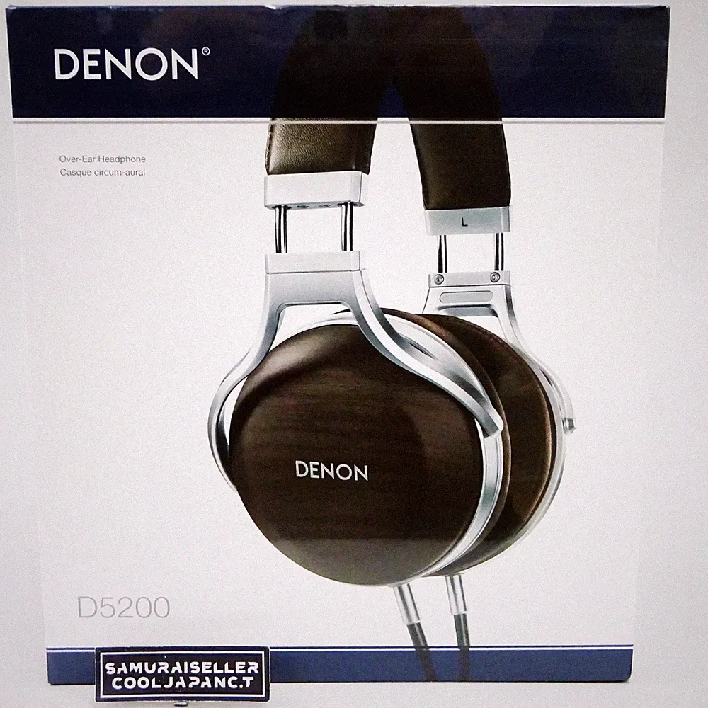 DENON AH-D5200 Zebrawood Over-Ear Premium Kopfhörer aus JAPAN NEU
