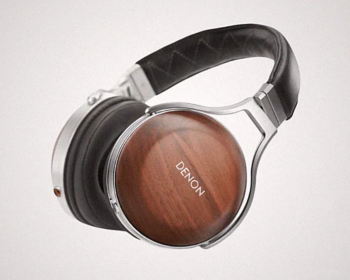 Denon AH-D7200 Hi-Fi Over-Ear Kopfhörer | High-Res | 50 mm FreeEdge | Walnusshol