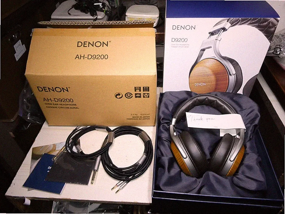 Denon AH-D9200 Over Ear Kopfhörer Bambus Handarbeit Geschmack Gebraucht Aus...