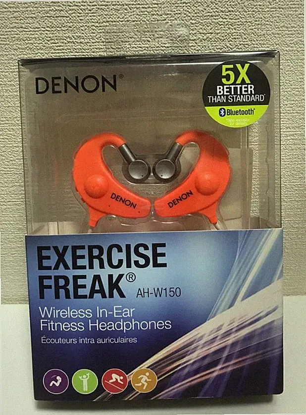 DENON AH-W150 TRAININGSFREAK Wireless In-Ear Fitness Kopfhörer Bluetooth Orange