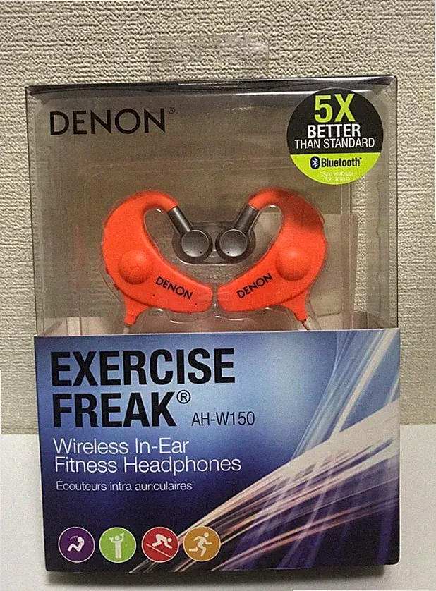 DENON AH-W150 TRAININGSFREAK Wireless In-Ear Fitness Kopfhörer Bluetooth Orange