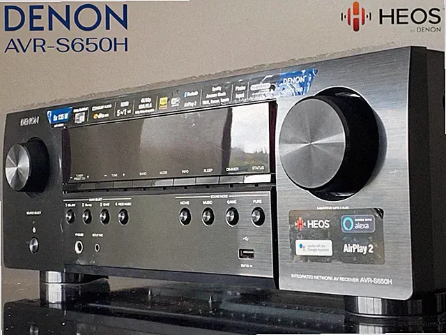 DENON AVR-S650H Network 5.2 Receiver HEOS Multiroom AirPlay2 Alexa Spotify eARC