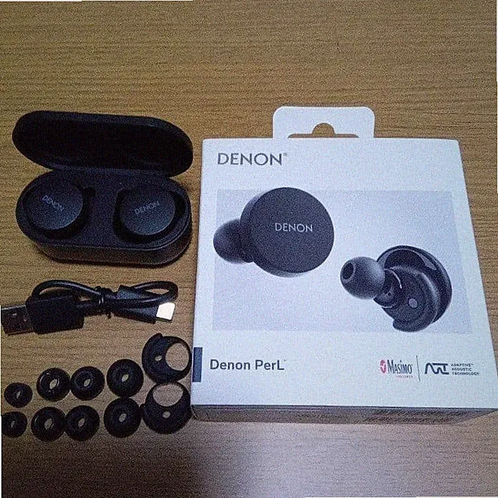 Denon PerL AH-C10PL True Wireless Earbuds Bluetooth Noise Cancelling IEM mit Box