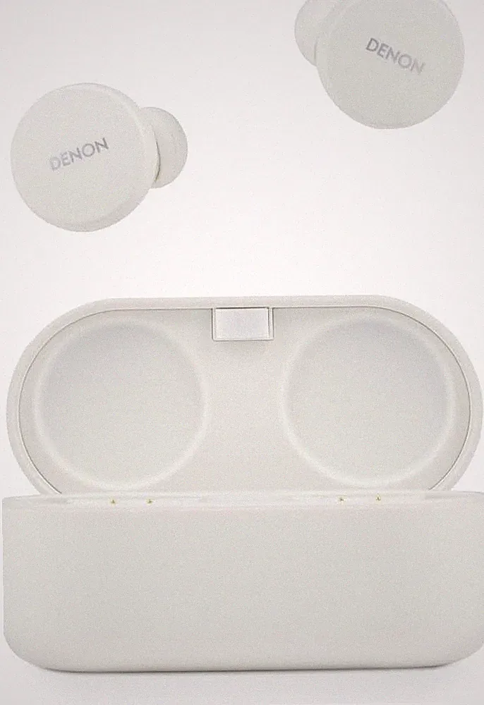 Denon PerL Pro Premium True Wireless Bluetooth In-Ear-Kopfhörer - Weiß