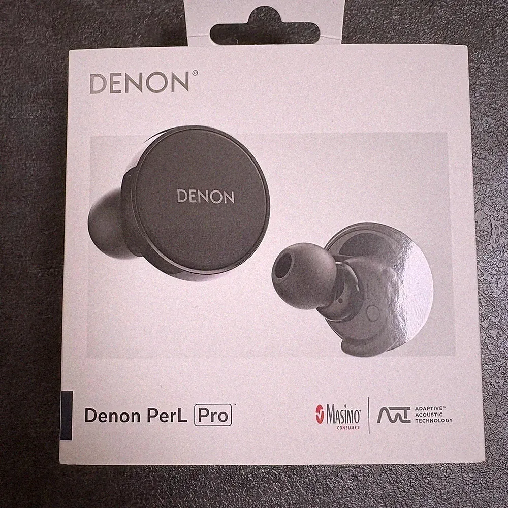 DENON Wireless Earbuds PerL Pro Noise Cancelling Bluetooth Schwarz