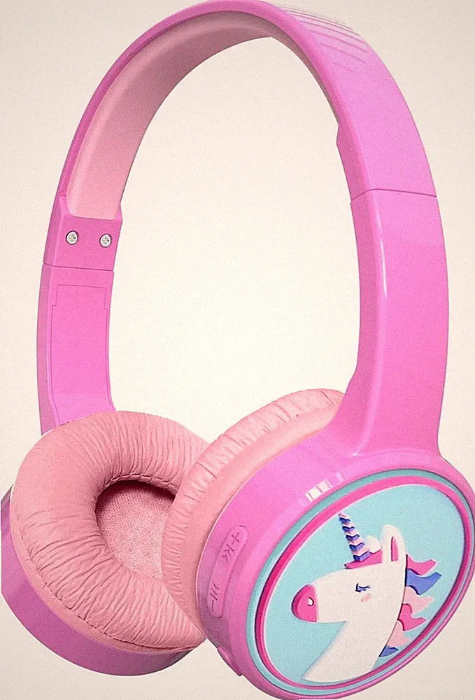 Denver BTH-106P Kabellose Kopfhörer Kinder Bluetooth Einhorn für Mädchen pink